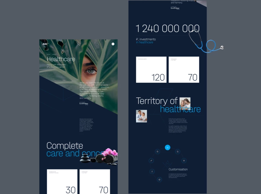 AVA Group Corporate Website Design And Development | Vide Infra | Vide ...