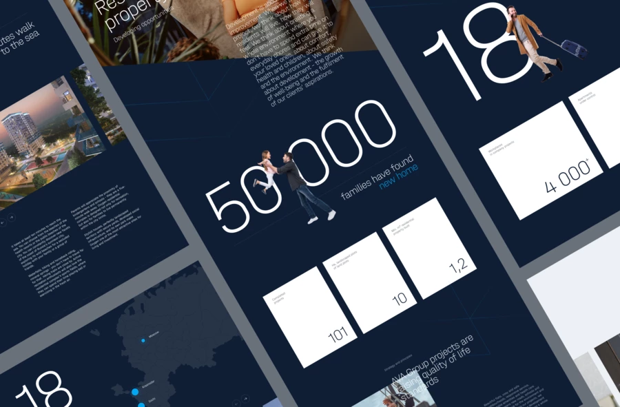 AVA Group Corporate Website Design And Development | Vide Infra | Vide ...