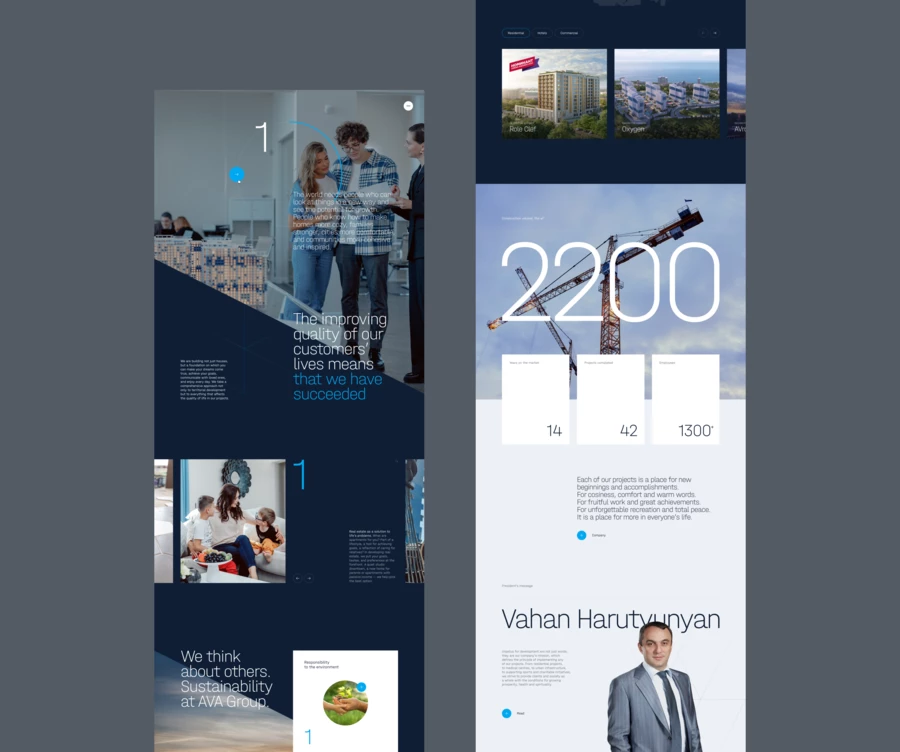 AVA Group Corporate Website Design And Development | Vide Infra | Vide ...