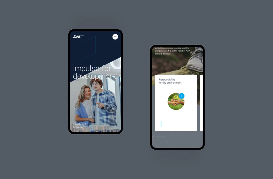 AVA Group Corporate Website Design And Development | Vide Infra | Vide ...