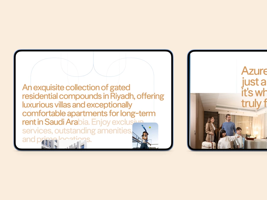 Branding & Website for Azure — Premium Real Estate, KSA | Vide Infra